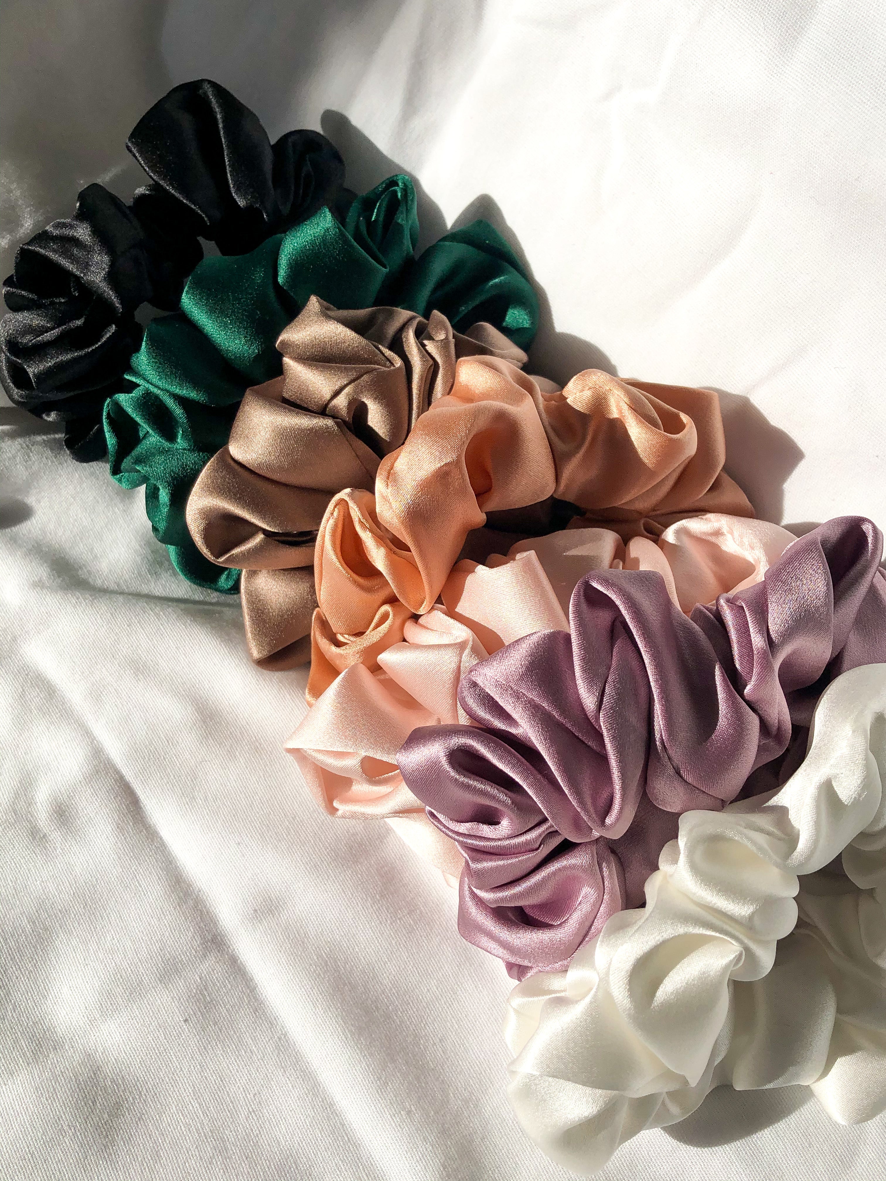 Mulberry Silk Scrunchies