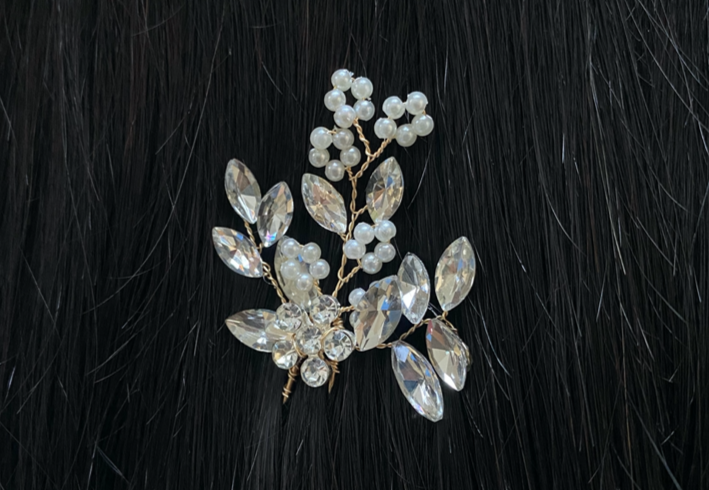 Crystal Pearl Hair Pin