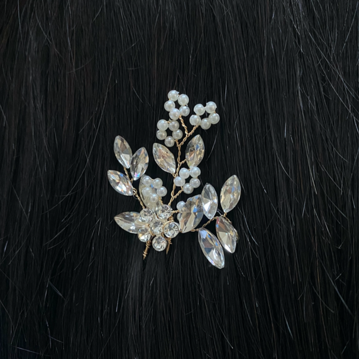 Crystal Pearl Hair Pin